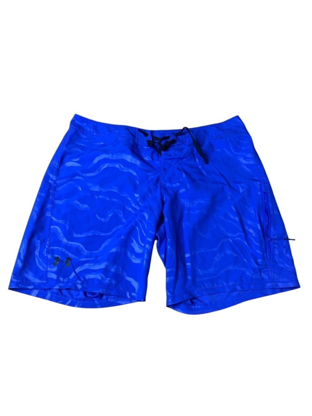 Under Armour HeatGear Blue Wave Print Board Shorts - Size 38